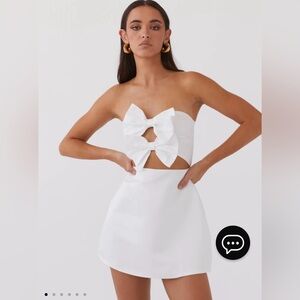 Peppermayo girl crush bow dress, size 2. NWT